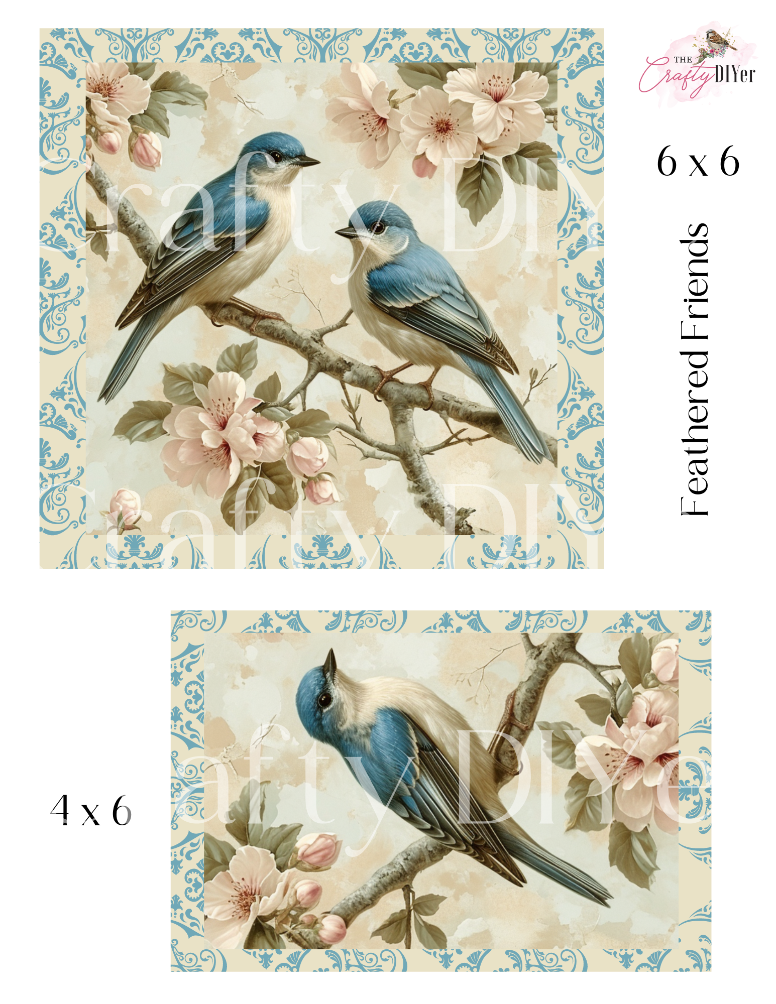 Feathered Friends Digital Printables - The Crafty DIYer
