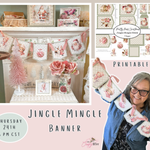Pretty Pink Christmas Banner (Jingle Mingle Event)