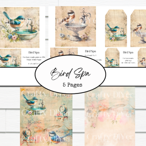 Bird Spa Digital Printables