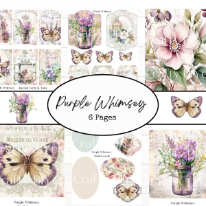 Purple Whimsy Digital Printables
