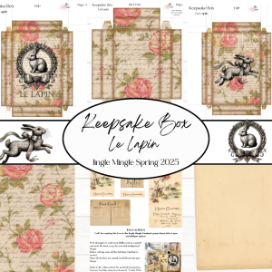 Keepsake Box Le Lapin Digital Printables (Jingle Mingle)