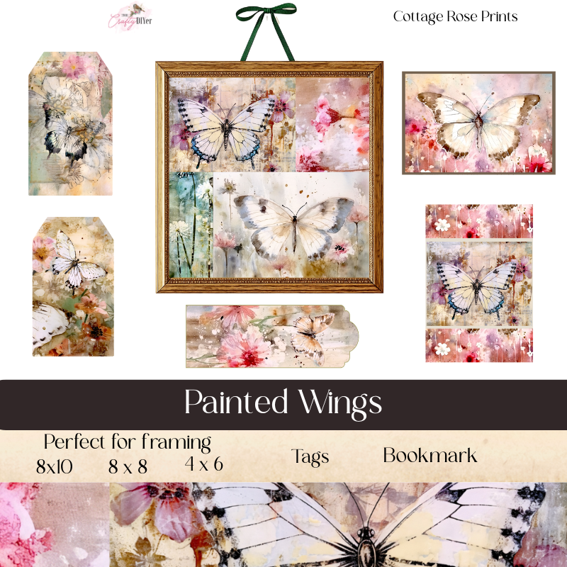 Painted Wings Digital Printables