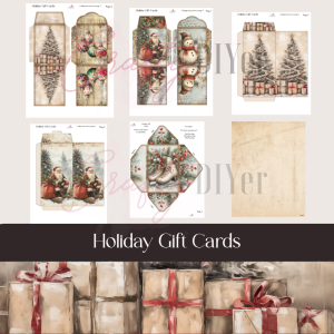 Holiday Gift Cards Digital Printable