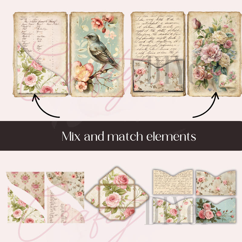 Rose Ribbon Journal Rosebound Journal Workshop - The Crafty DIYer