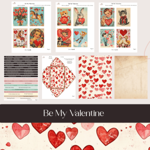 Be My Valentine Digital Printable