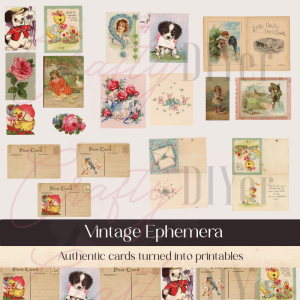 Vintage Easter Ephemera Digital Printable