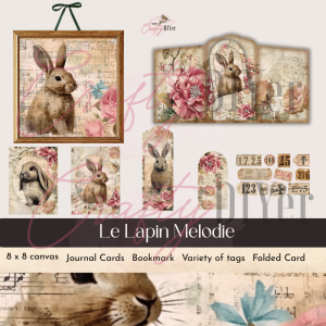 Le Lapin Mélodie Digital Printable