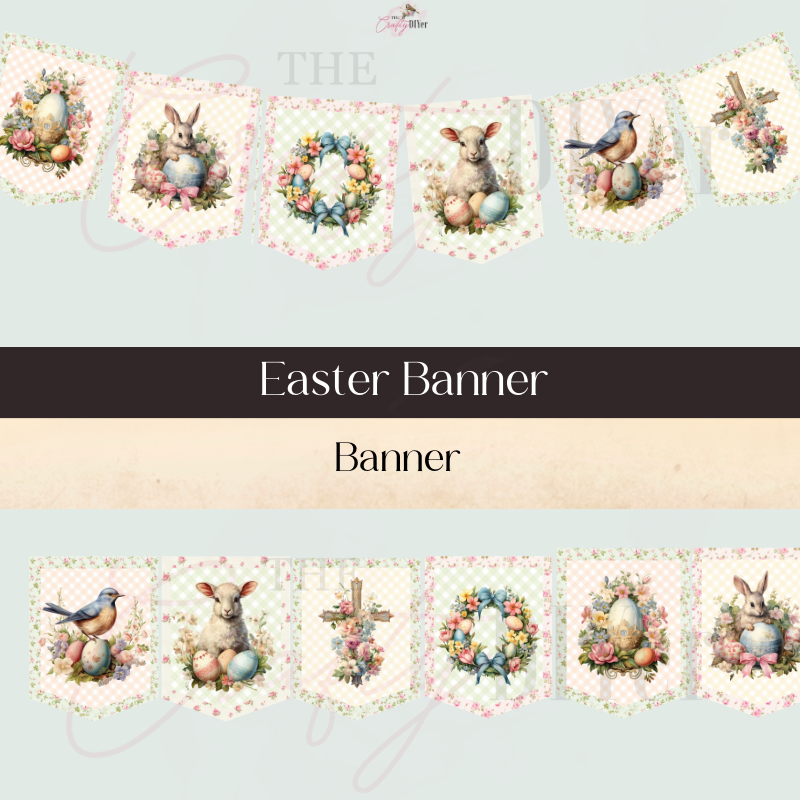 Easter Banner Digital Printable