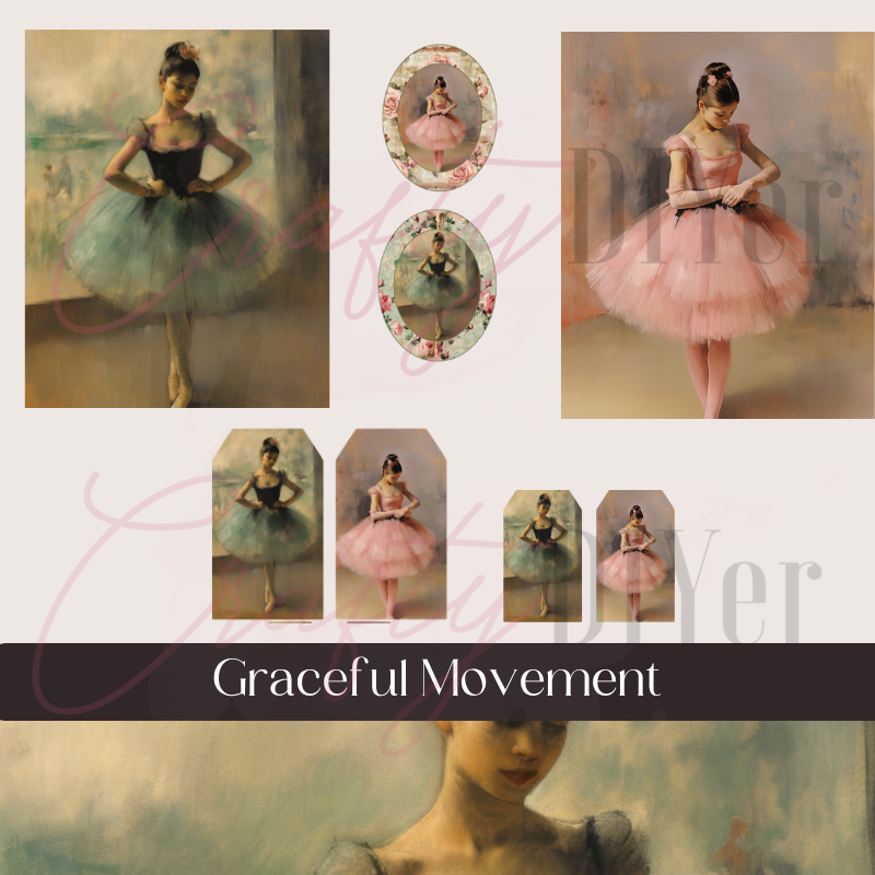Graceful Movement Digital Printable
