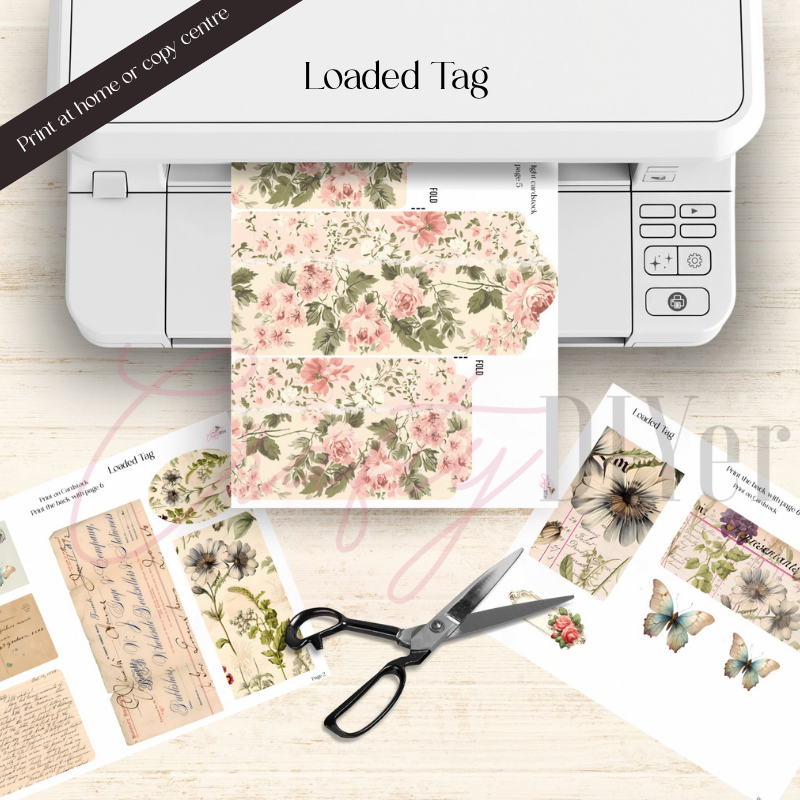 Loaded Tag Insert Loaded Tag Digital Printable - The Crafty DIYer
