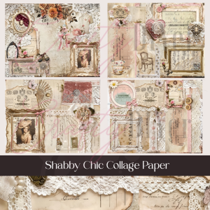 Shabby Chic Collage Papers