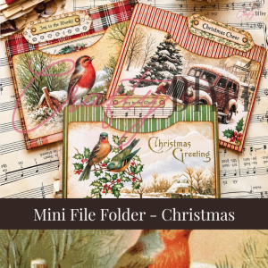 Mini File Folder-Christmas Digital Kit