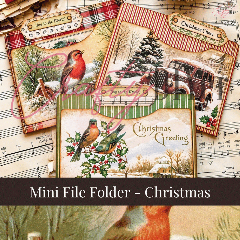Mini File Folder-Christmas Digital Kit
