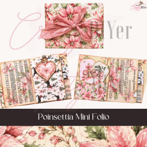 Poinsettia Mini Folio Digital Kit